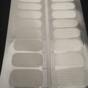 spotty dots white overlay nail polish strip