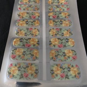 rose garden nail sticker strip