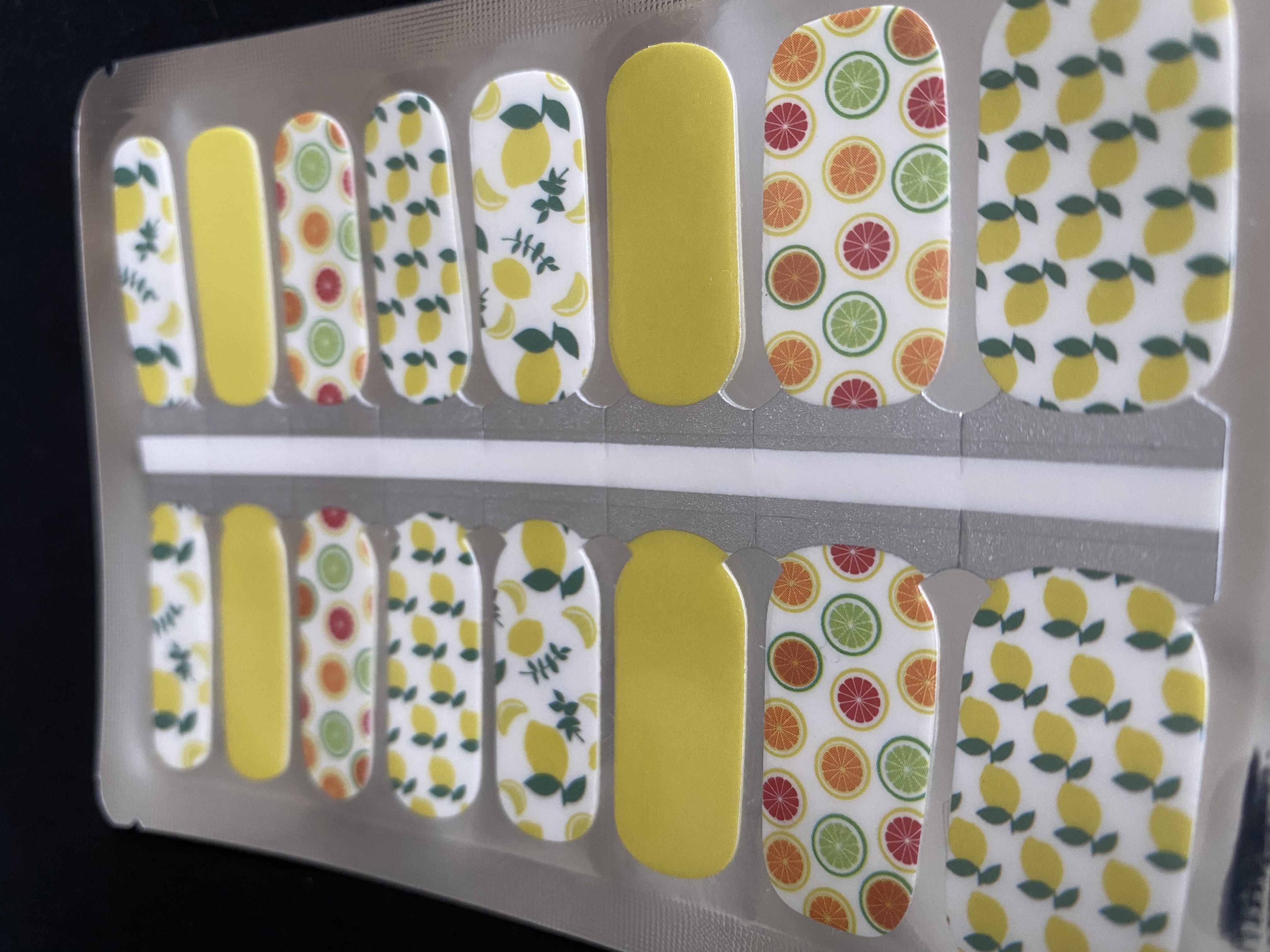 citrus delight nail wrap