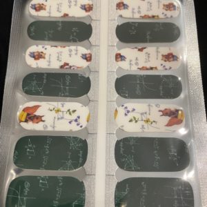 squirrel school nail wrap