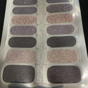 metallic twinkle nail wrap
