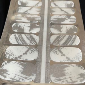 splash of silver nail wrap