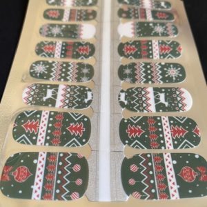 xmas sweater nail wrap