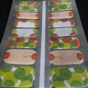 citrus smoothie nail wrap