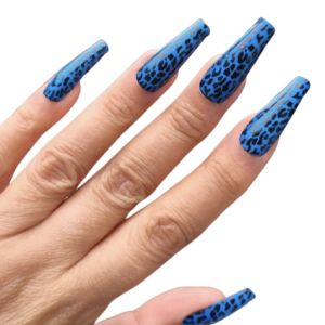 big blue nail wrap