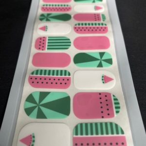 Melon cooler nail wrap