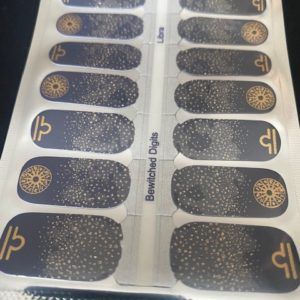 Libra star sign nail wrap