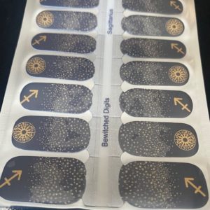 Sagittarius star sign nail wrap
