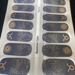 Taurus star sign nail wrap