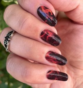 fire nail wrap