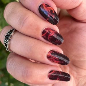 fire nail wrap