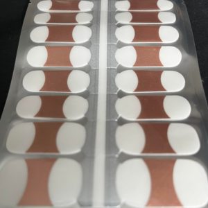 rose metallic tips nail wrap