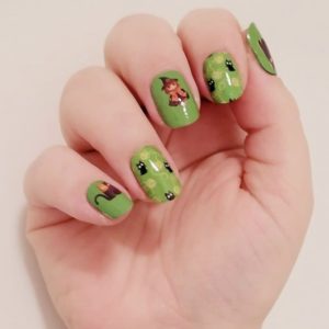 pretty witch & kitty nail wrap