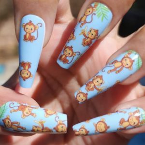 monkeying around nail wrap