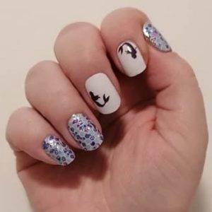 mermaid's tale nail wrap
