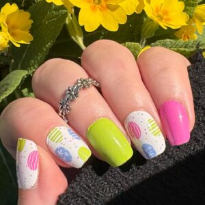 easter egg hunt nail wrap
