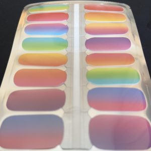 Neon ombre nail wrap