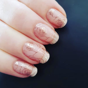 rose gold nail wrap