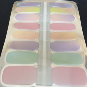 sherbet shimmer nail wrap