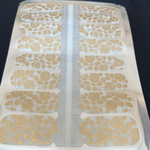 Garden of gold nail wrap