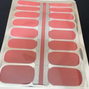 Coral reef nail wrap thermal colour change