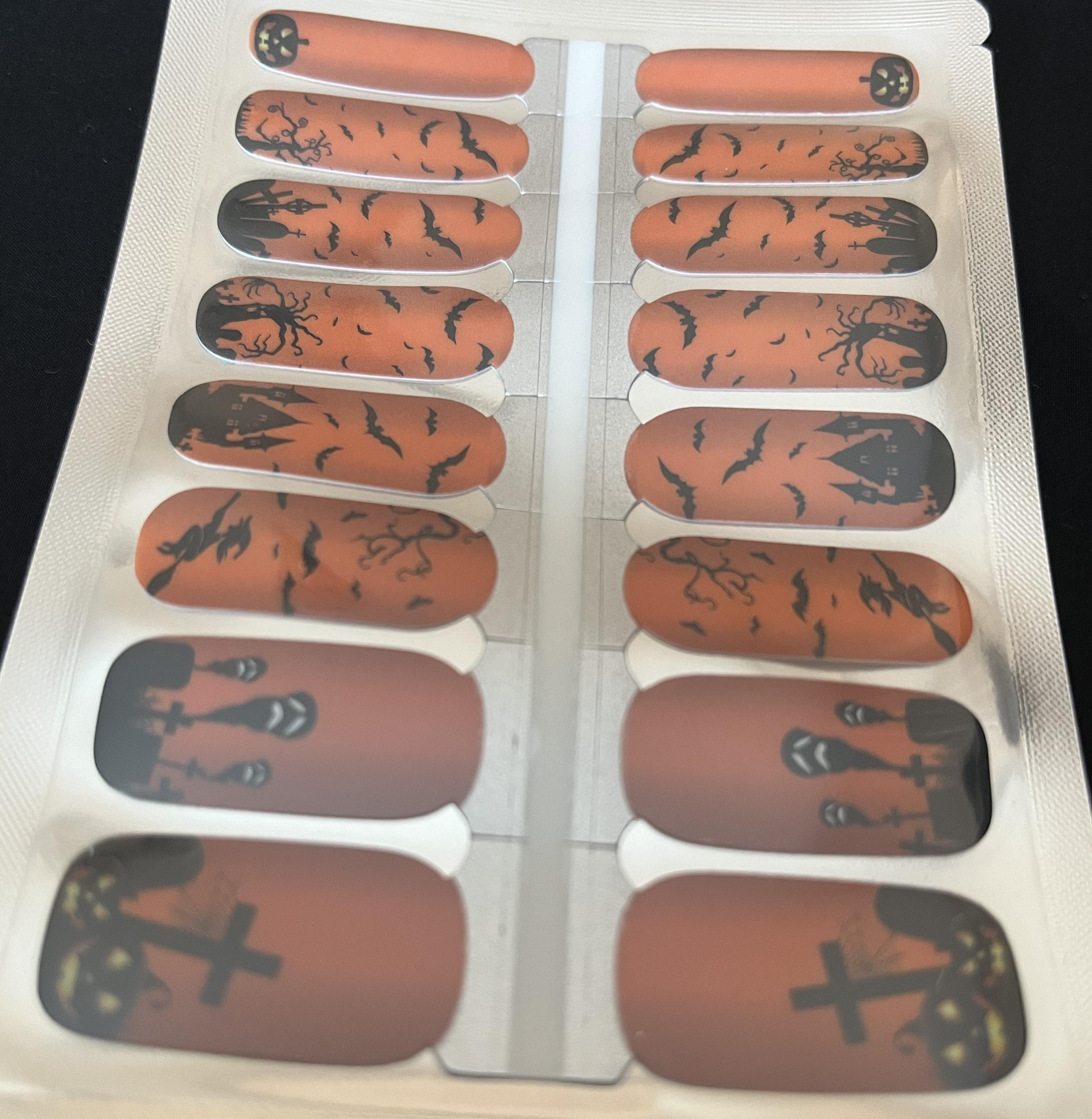 Graveyard shift nail wrap