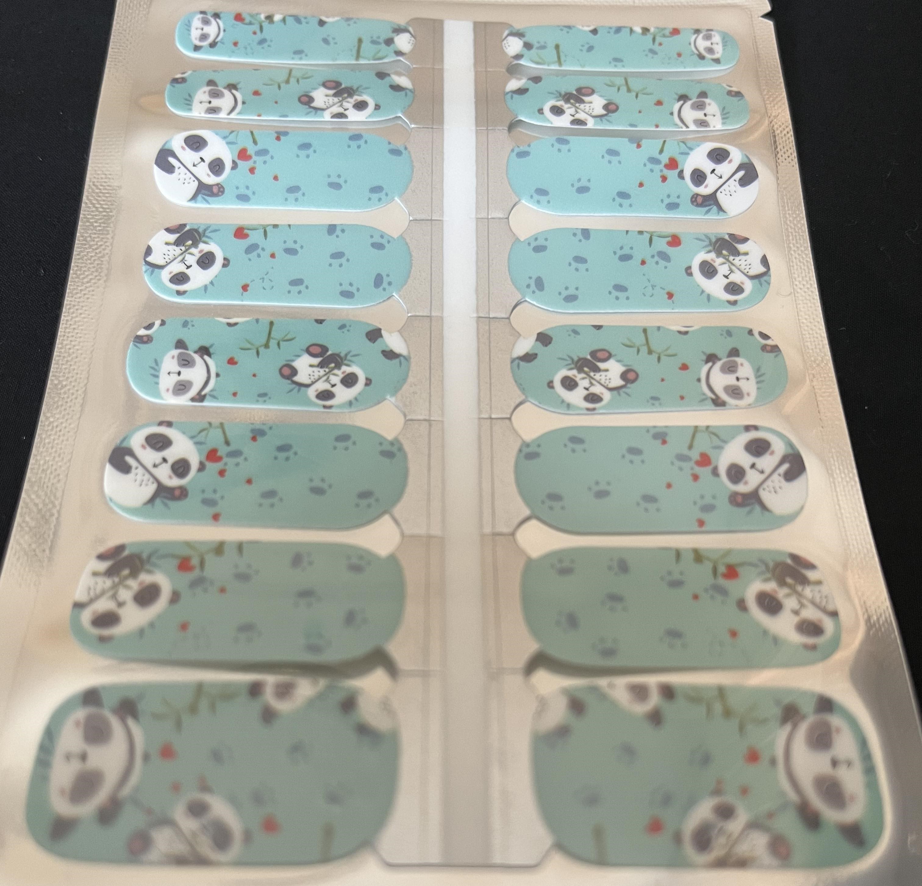 Let sleeping pandas lie nail wrap