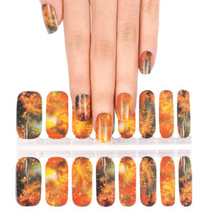 Autumn walk nail wrap
