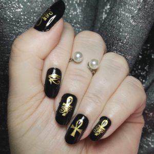 Egyptian treasures nail wrap