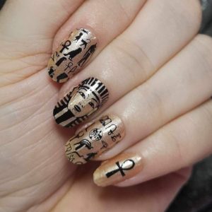 Egyptian mysteries nail wrap