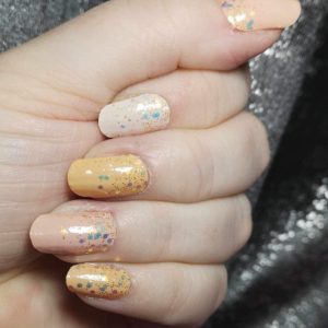 Honey shimmer nail wrap