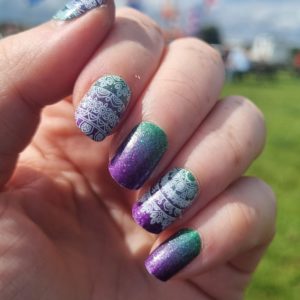 fairisle glitz nail wrap