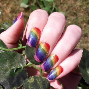 rainbow glam nail wrap