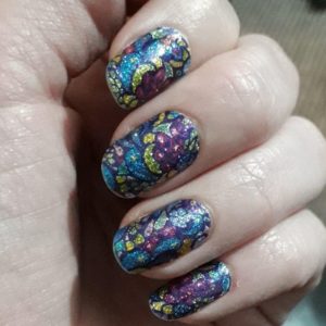 stained glass nail wrap