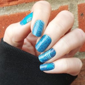 under the sea nail wrap