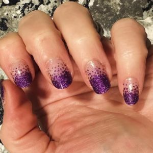 purple glitz tips nail wrap
