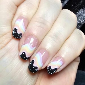 Stratosphere custom nail wrap