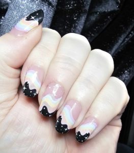 Stratosphere custom nail wrap