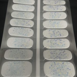 white glitz tips nail wrap