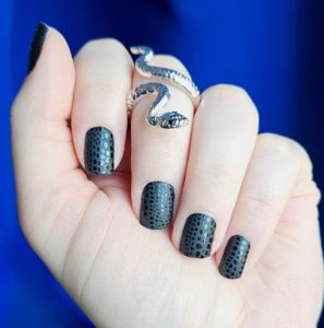 black magic custom nail wrap