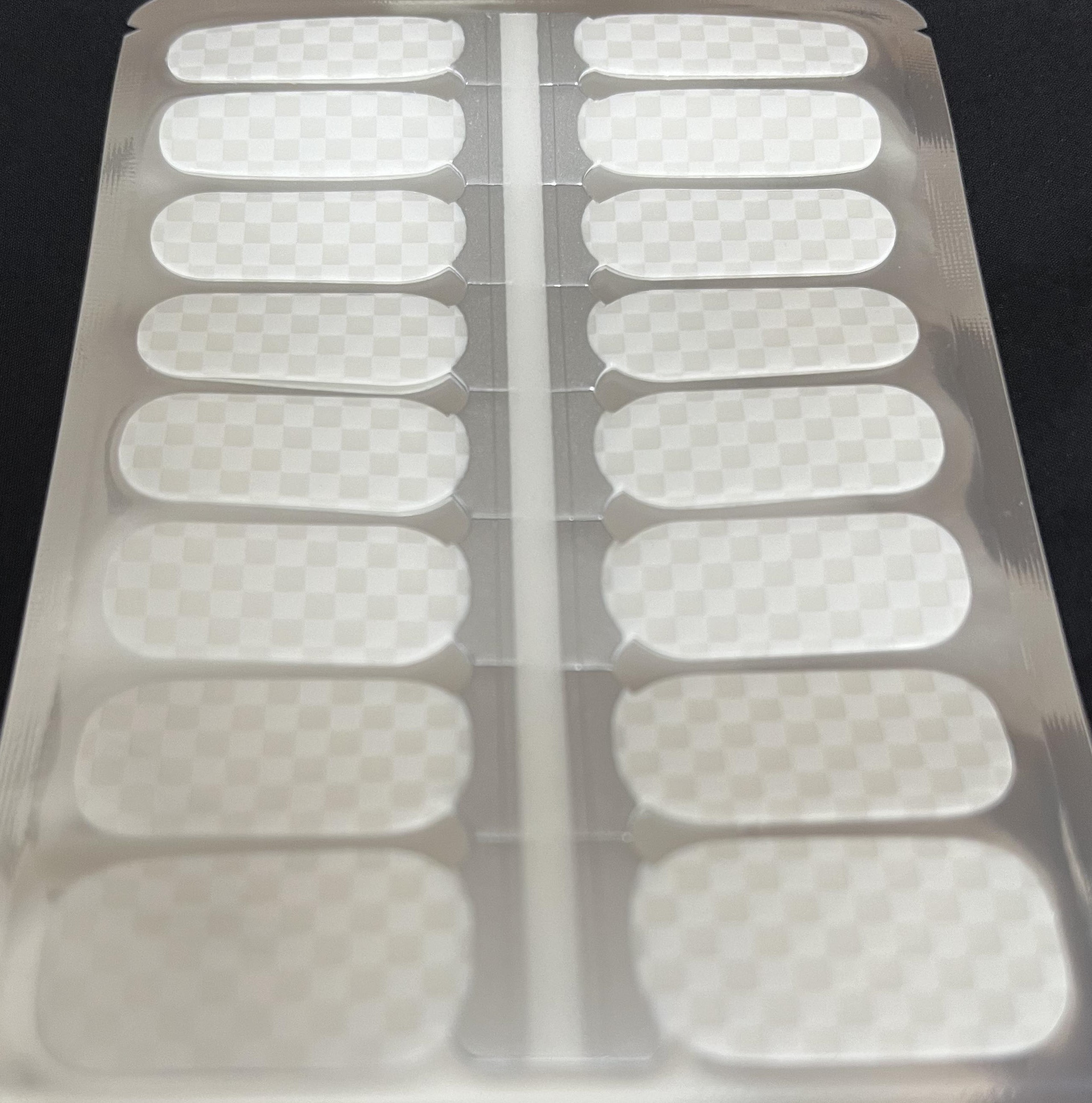 Checks out nail wrap