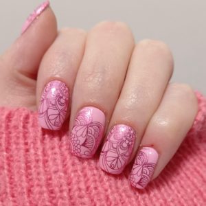 metal petals nail wrap