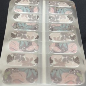 nude blooms nail wrap