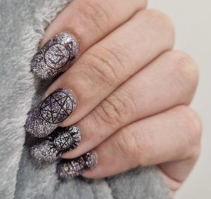 Lore nail wrap supernatural fandom inspired custom design