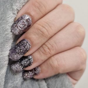 Lore nail wrap supernatural fandom inspired custom design