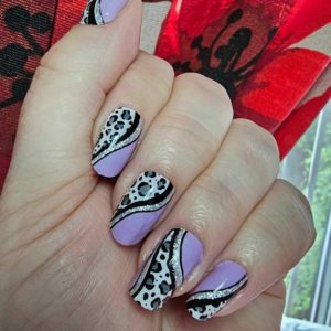 Drive me wild custom nail wrap, exclusive to Bewitched Digits