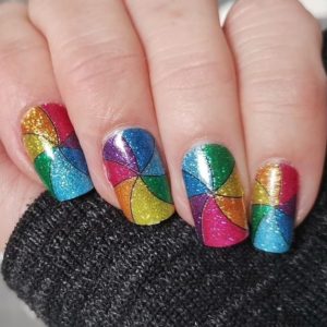 Funhouse nail wrap