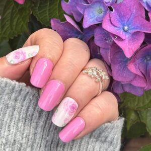 pink elegance nail wrap