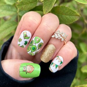 lucky leprechaun nail wrap