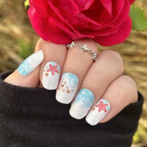 tidepools nail wrap